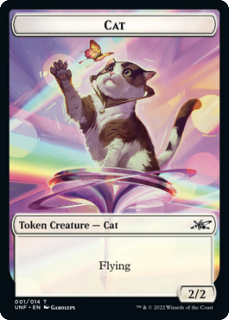 Cat // Treasure (12) Double-sided Token [Unfinity Tokens] | Arkham Games and Comics