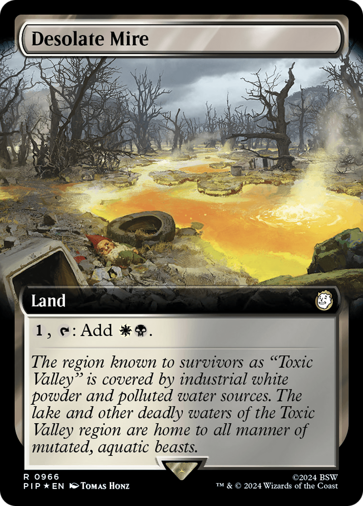 Desolate Mire (Extended Art) (Surge Foil) [Fallout] | Arkham Games and Comics