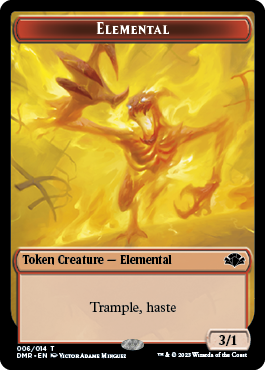 Elemental Token [Dominaria Remastered Tokens] | Arkham Games and Comics