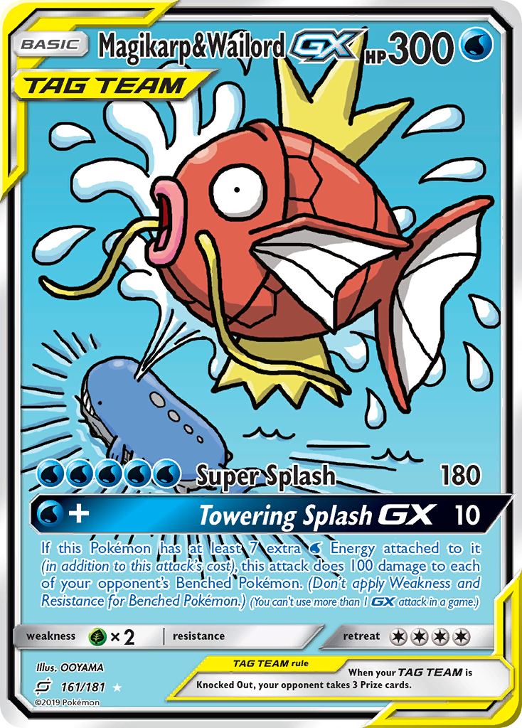 Magikarp & Wailord GX (161/181) [Sun & Moon: Team Up] | Arkham Games and Comics