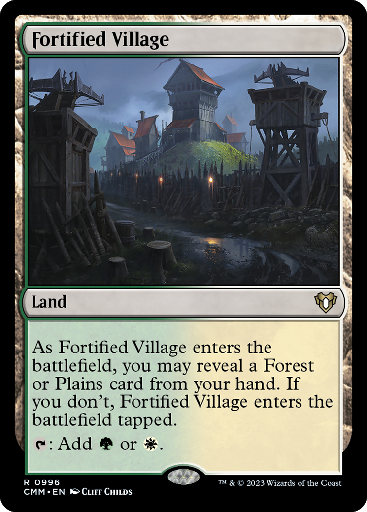 Fortified Village [Commander Masters] | Arkham Games and Comics