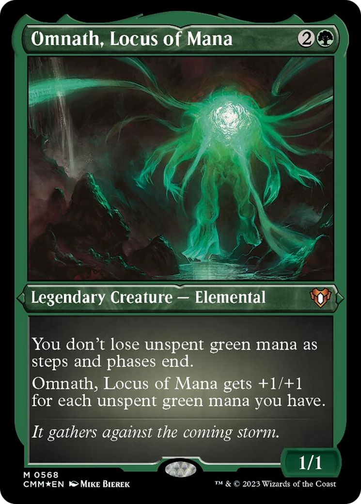 Omnath, Locus of Mana (Foil Etched) [Commander Masters] | Arkham Games and Comics