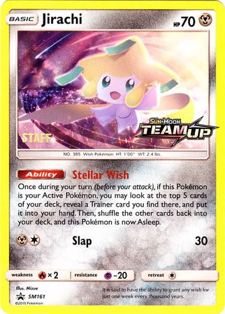 Jirachi (SM161) (Staff) [Sun & Moon: Black Star Promos] | Arkham Games and Comics