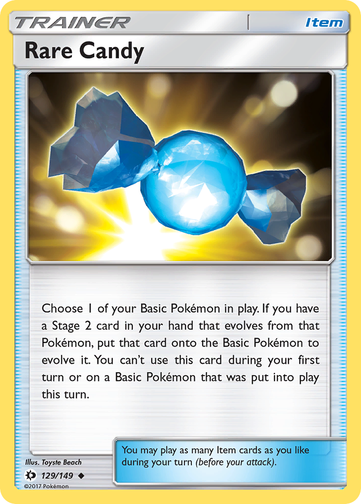 Rare Candy (129/149) [Sun & Moon: Base Set] | Arkham Games and Comics