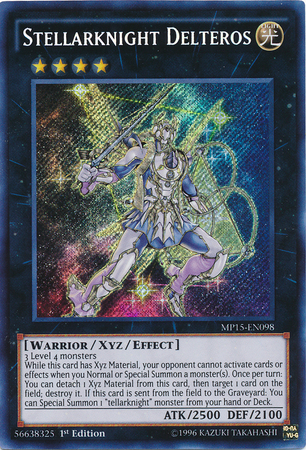 Stellarknight Delteros [MP15-EN098] Secret Rare | Arkham Games and Comics