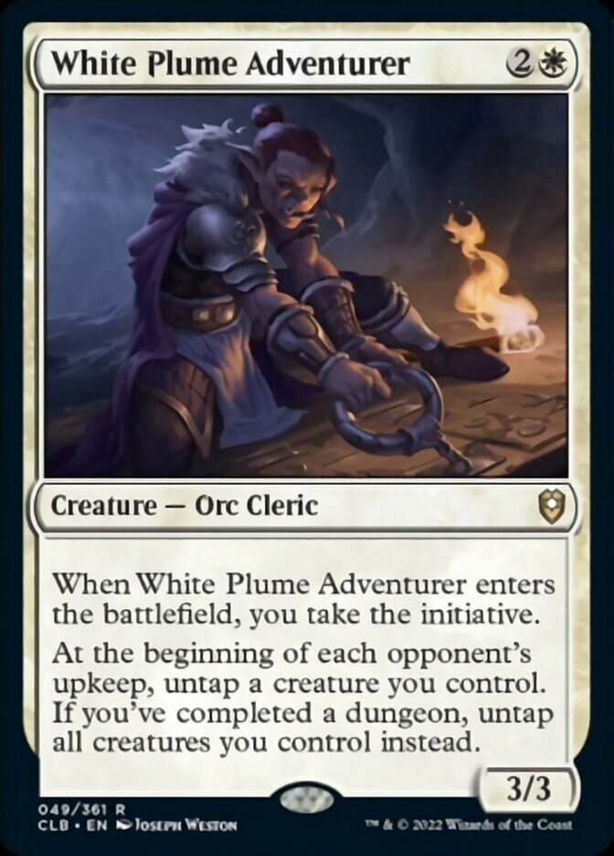 White Plume Adventurer [Commander Legends: Battle for Baldur's Gate] | Arkham Games and Comics