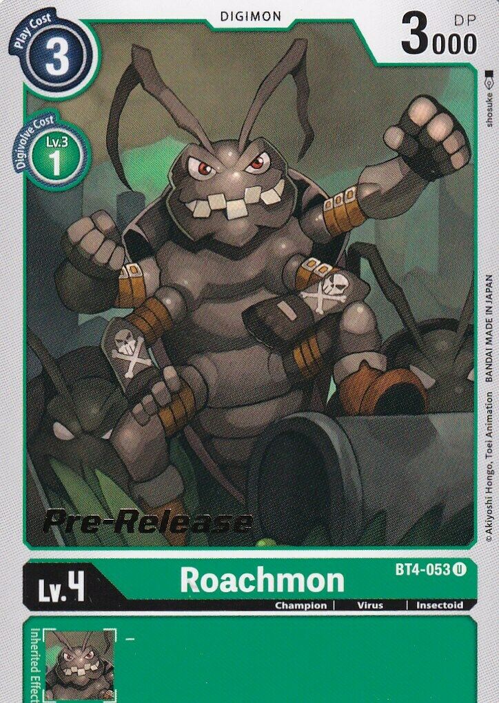 Roachmon [BT4-053] [Great Legend Pre-Release Promos] | Arkham Games and Comics