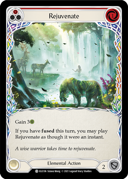 Rejuvenate (Red) [ELE106] (Tales of Aria)  1st Edition Rainbow Foil | Arkham Games and Comics