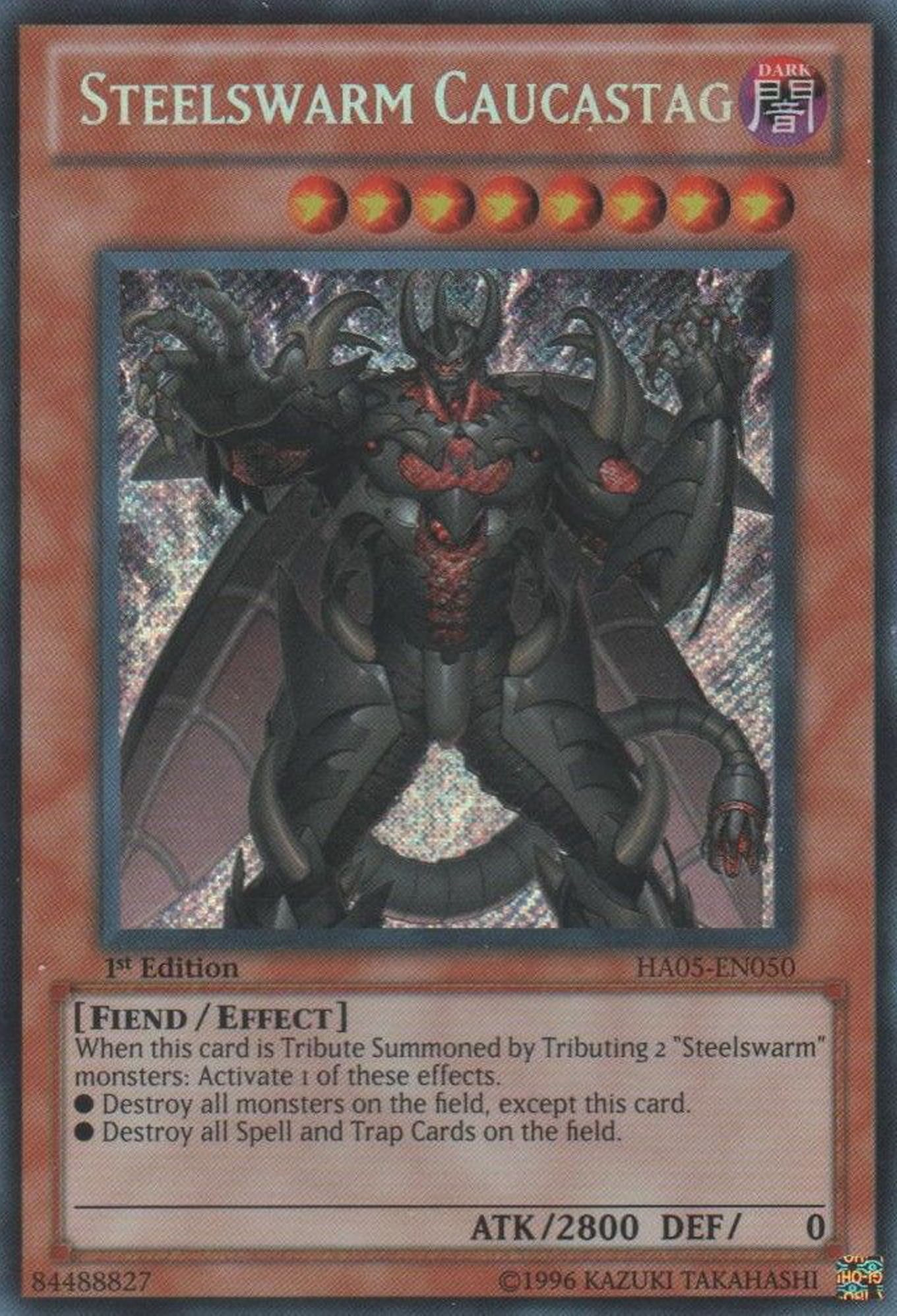 Steelswarm Caucastag [HA05-EN050] Secret Rare | Arkham Games and Comics