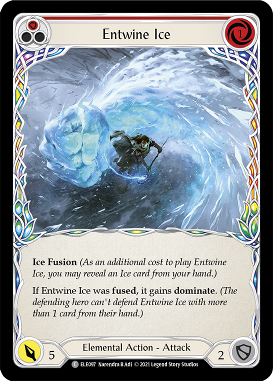 Entwine Ice (Red) [ELE097] (Tales of Aria)  1st Edition Normal | Arkham Games and Comics
