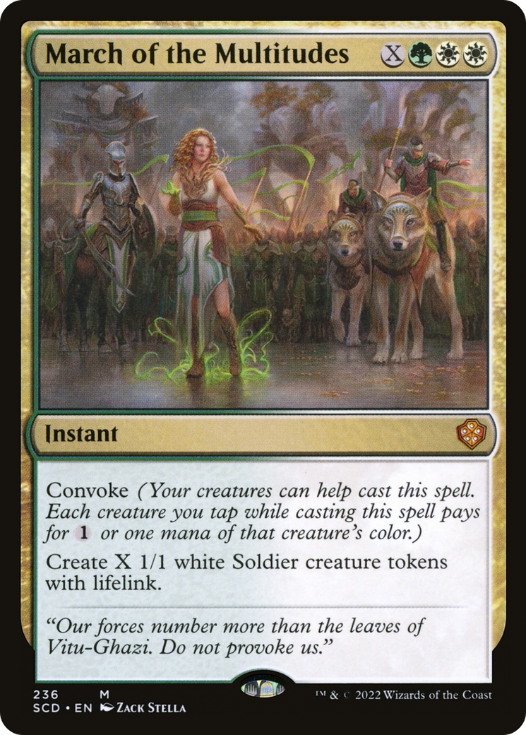 March of the Multitudes [Starter Commander Decks] | Arkham Games and Comics