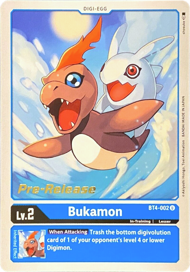 Bukamon [BT4-002] [Great Legend Pre-Release Promos] | Arkham Games and Comics