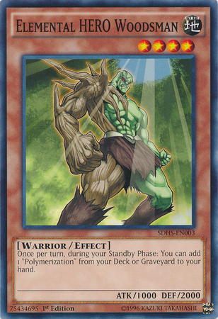 Elemental Hero Woodsman [SDHS-EN003] Common | Arkham Games and Comics