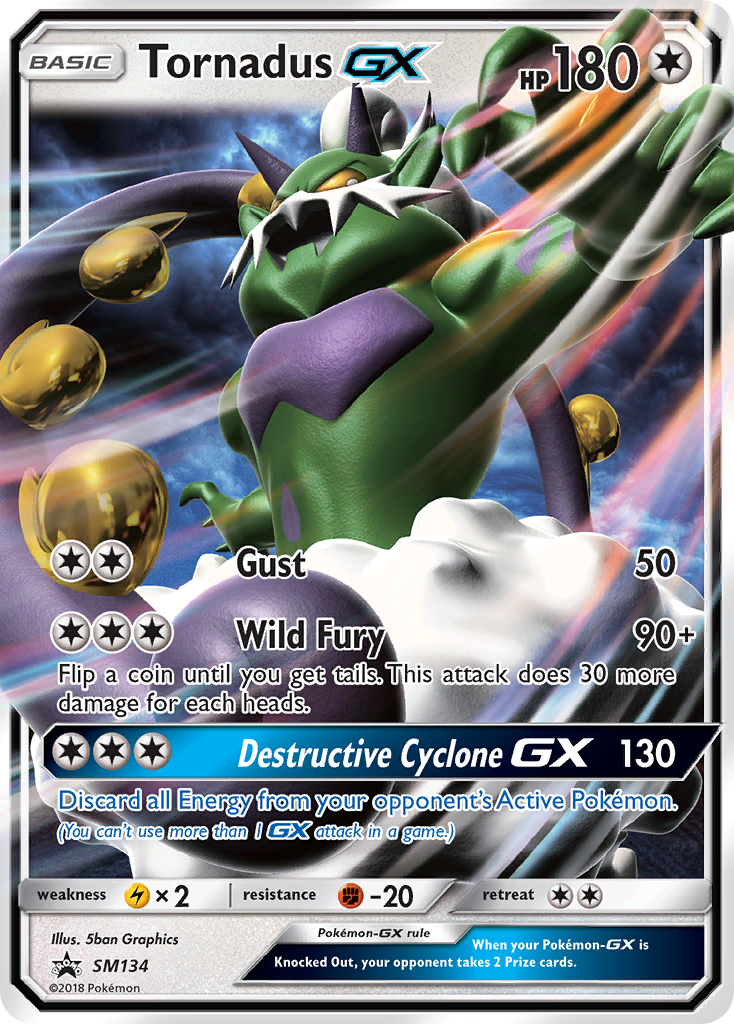 Tornadus GX (SM134) [Sun & Moon: Black Star Promos] | Arkham Games and Comics