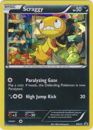 Scraggy (BW25) (Cracked Ice Holo) [Black & White: Black Star Promos] | Arkham Games and Comics