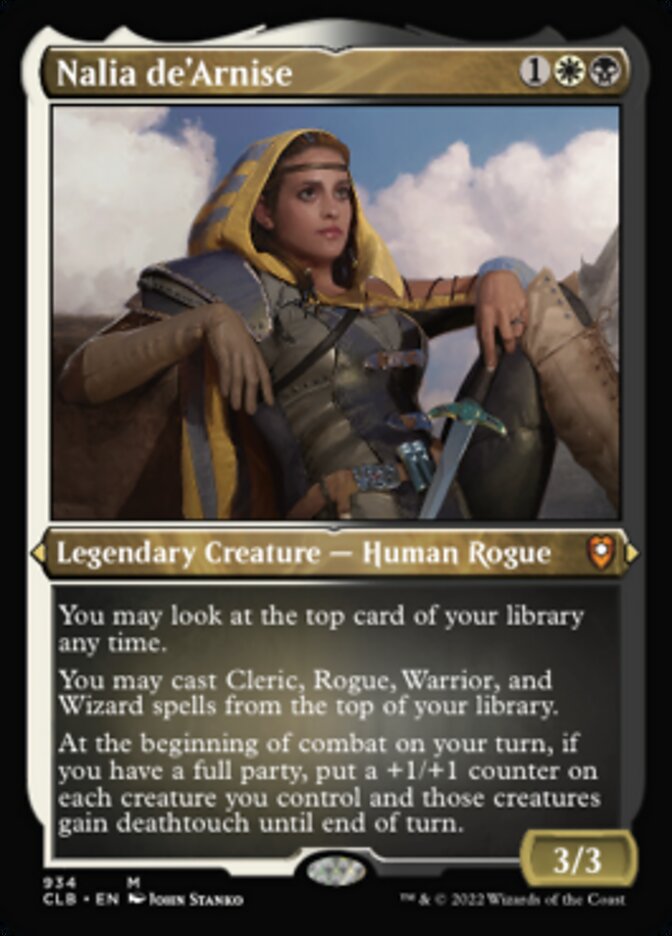 Nalia de'Arnise (Display Commander) (Foil Etched) [Commander Legends: Battle for Baldur's Gate] | Arkham Games and Comics