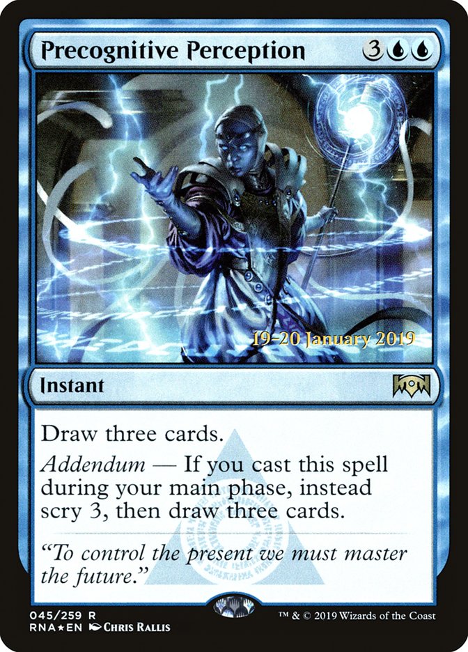 Precognitive Perception [Ravnica Allegiance Prerelease Promos] | Arkham Games and Comics