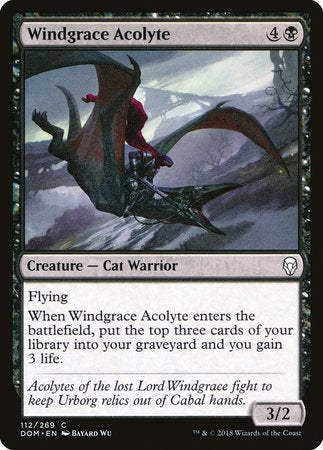 Windgrace Acolyte [Dominaria] | Arkham Games and Comics