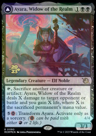 Ayara, Widow of the Realm // Ayara, Furnace Queen [March of the Machine Prerelease Promos] | Arkham Games and Comics