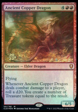 Ancient Copper Dragon [Commander Legends: Battle for Baldur's Gate Prerelease Promos] | Arkham Games and Comics