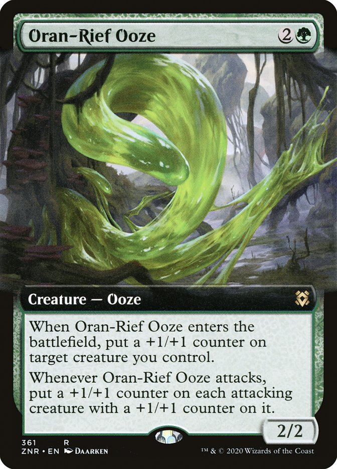 Oran-Rief Ooze (Extended Art) [Zendikar Rising] | Arkham Games and Comics