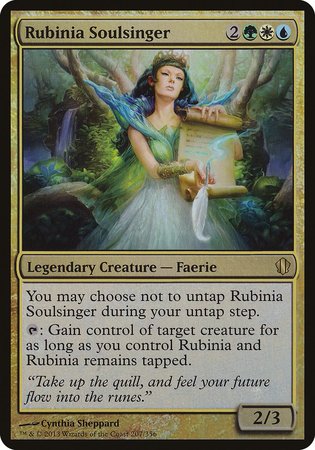 Rubinia Soulsinger (Commander 2013) [Commander 2013 Oversized] | Arkham Games and Comics