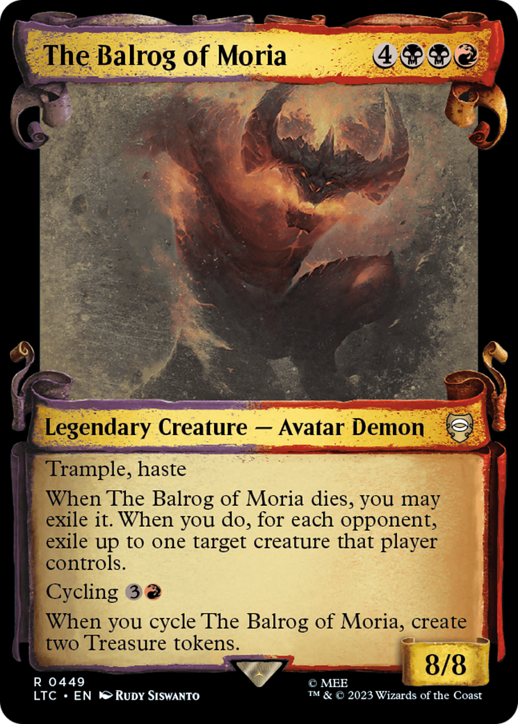 The Balrog of Moria [The Lord of the Rings: Tales of Middle-Earth Commander Showcase Scrolls] | Arkham Games and Comics