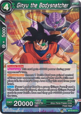 Ginyu the Bodysnatcher (BT10-077) [Rise of the Unison Warrior 2nd Edition] | Arkham Games and Comics