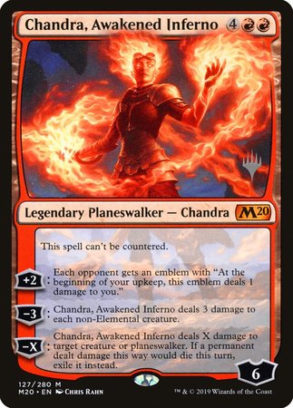 Chandra, Awakened Inferno [Core Set 2020 Promos] | Arkham Games and Comics