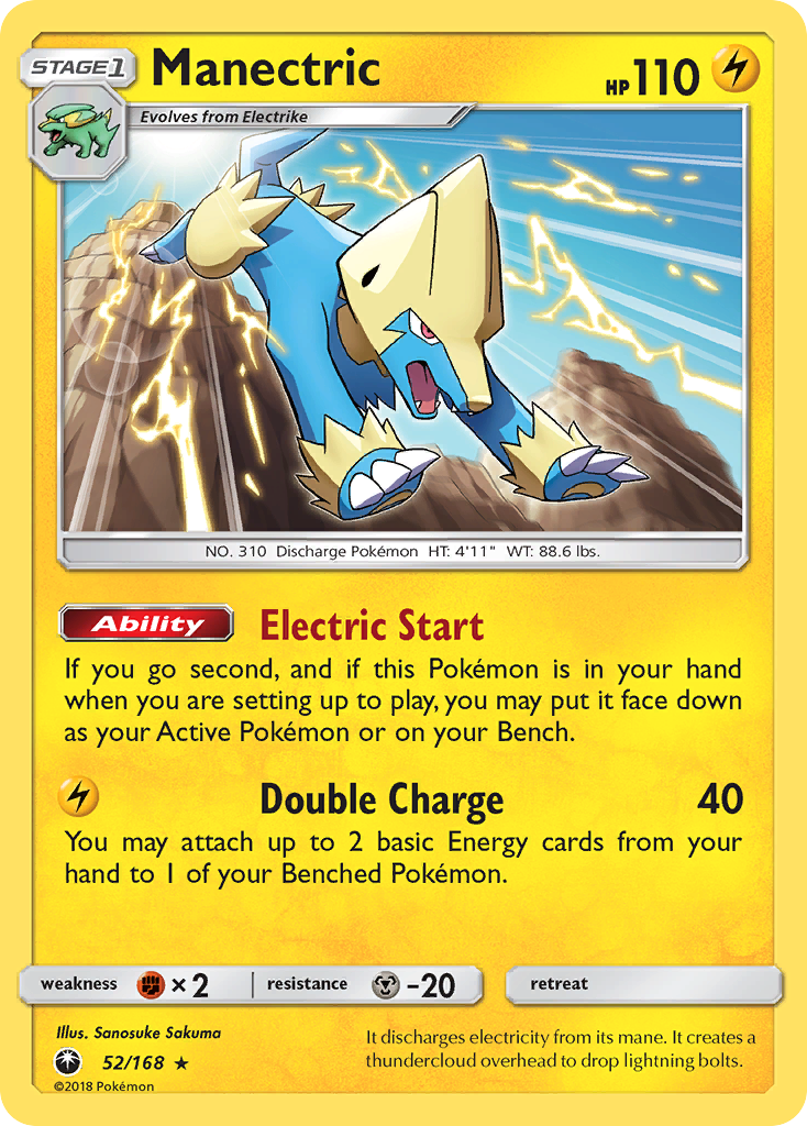 Manectric (52/168) [Sun & Moon: Celestial Storm] | Arkham Games and Comics