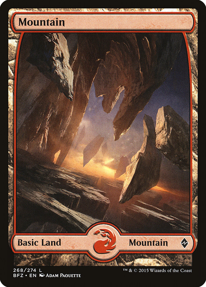 Mountain (268) [Battle for Zendikar] | Arkham Games and Comics