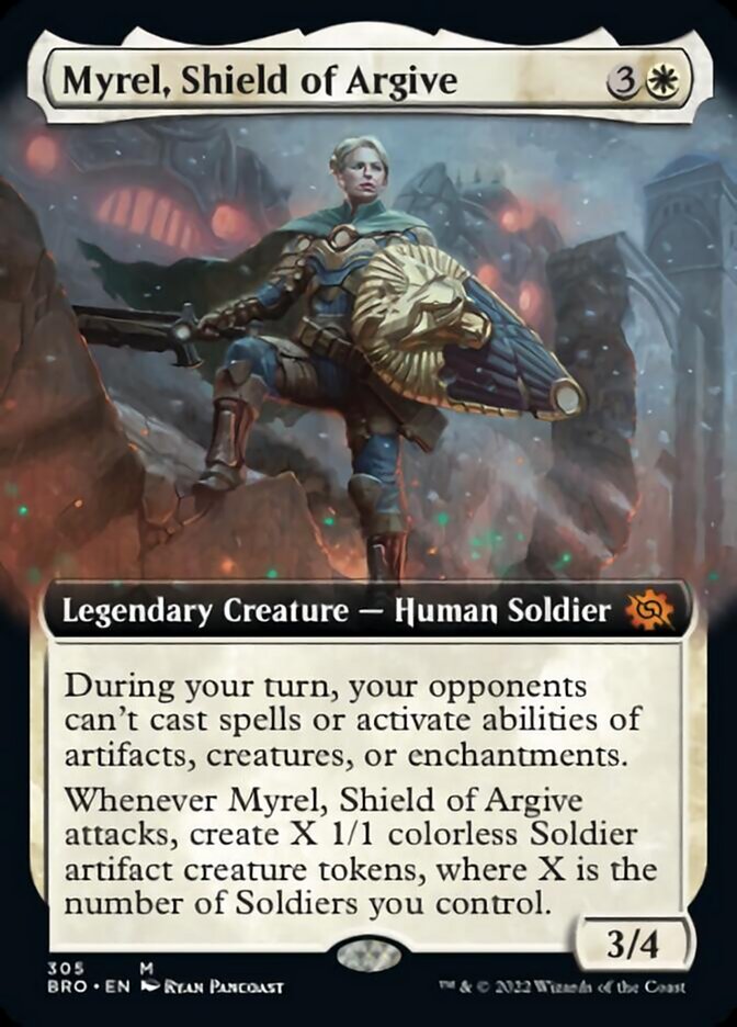 Myrel, Shield of Argive (Extended Art) [The Brothers' War] | Arkham Games and Comics