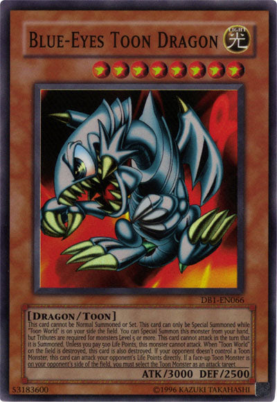 Blue-Eyes Toon Dragon [DB1-EN066] Super Rare | Arkham Games and Comics