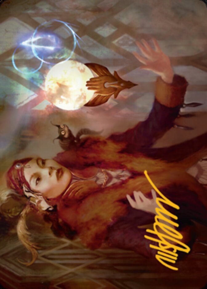 Misfortune Teller Art Card (Gold-Stamped Signature) [Streets of New Capenna Art Series] | Arkham Games and Comics