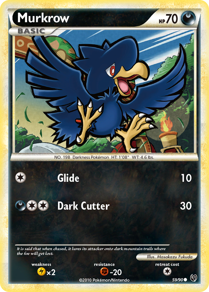 Murkrow (59/90) [HeartGold & SoulSilver: Undaunted] | Arkham Games and Comics