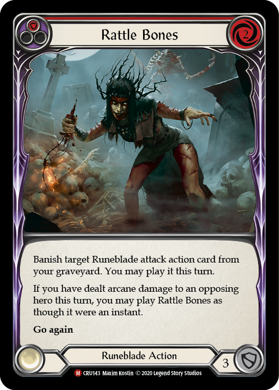 Rattle Bones [CRU143] (Crucible of War)  1st Edition Rainbow Foil | Arkham Games and Comics