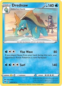 Drednaw (039/185) (Cracked Ice Holo) (Theme Deck Exclusive) [Sword & Shield: Vivid Voltage] | Arkham Games and Comics