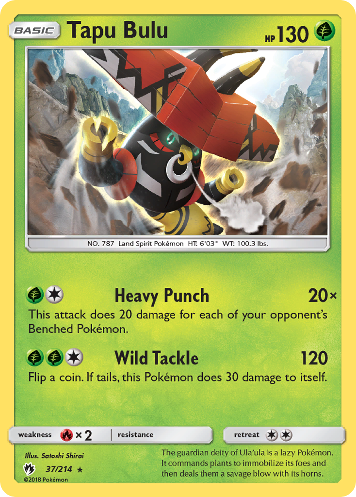 Tapu Bulu (37/214) [Sun & Moon: Lost Thunder] | Arkham Games and Comics