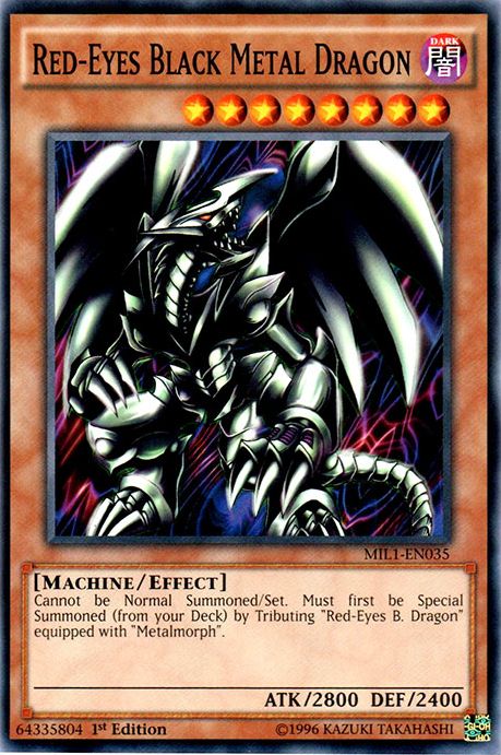 Red-Eyes Black Metal Dragon [MIL1-EN035] Common | Arkham Games and Comics