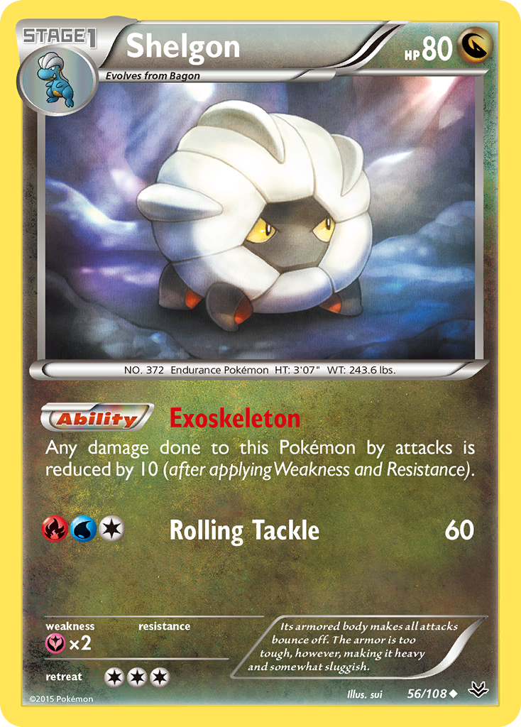 Shelgon (56/108) [XY: Roaring Skies] | Arkham Games and Comics