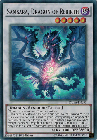 Samsara, Dragon of Rebirth [DUEA-EN052] Super Rare | Arkham Games and Comics