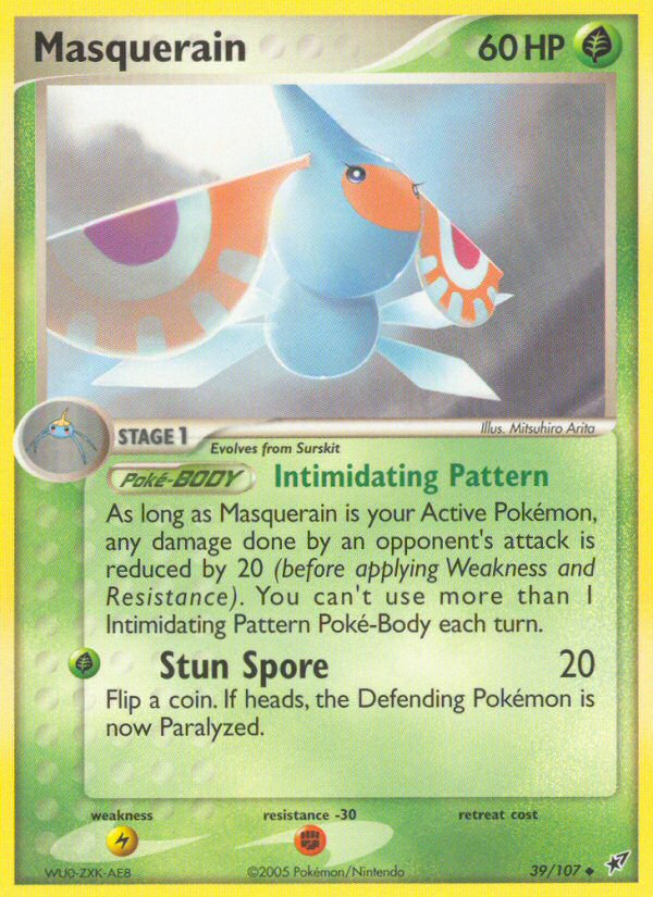 Masquerain (39/107) [EX: Deoxys] | Arkham Games and Comics