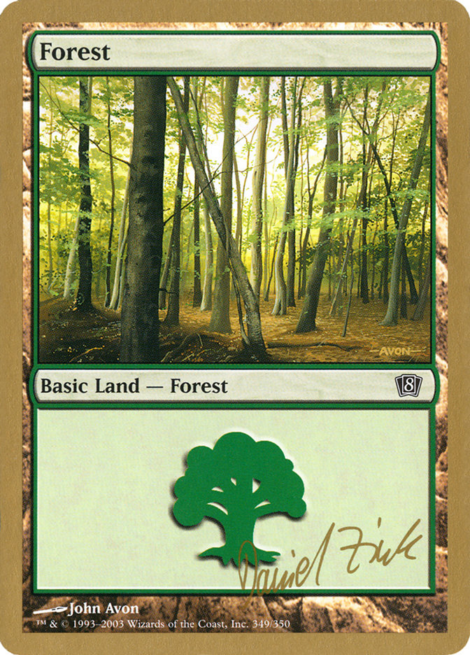 Forest (dz349) (Daniel Zink) [World Championship Decks 2003] | Arkham Games and Comics