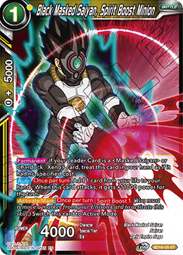 Black Masked Saiyan, Spirit Boost Minion (Starter Deck - Darkness Reborn) (SD16-05) [Cross Spirits] | Arkham Games and Comics