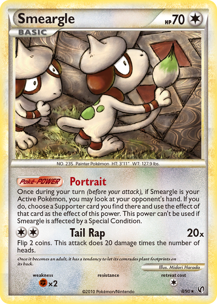 Smeargle (8/90) [HeartGold & SoulSilver: Undaunted] | Arkham Games and Comics