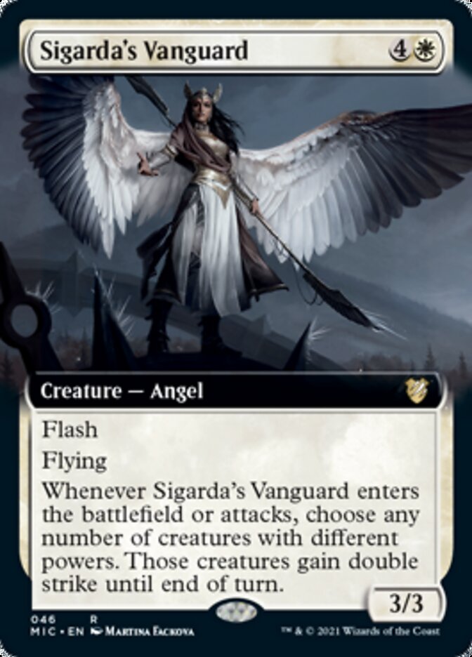Sigarda's Vanguard (Extended) [Innistrad: Midnight Hunt Commander] | Arkham Games and Comics