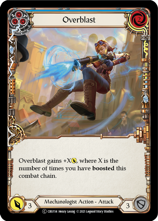 Overblast (Blue) [U-CRU114] (Crucible of War Unlimited)  Unlimited Normal | Arkham Games and Comics