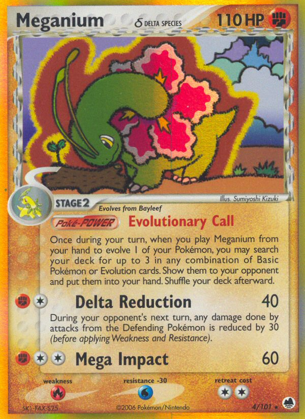 Meganium (4/101) (Delta Species) [EX: Dragon Frontiers] | Arkham Games and Comics