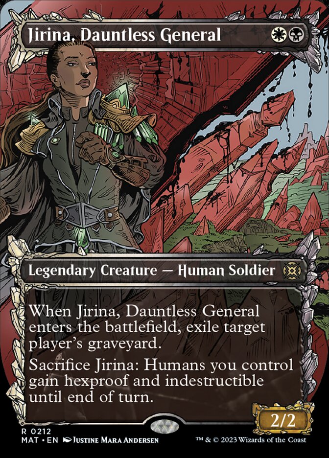 Jirina, Dauntless General (Showcase Halo Foil) [March of the Machine: The Aftermath] | Arkham Games and Comics