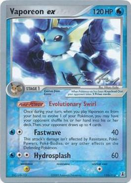 Vaporeon ex (110/113) (Legendary Ascent - Tom Roos) [World Championships 2007] | Arkham Games and Comics